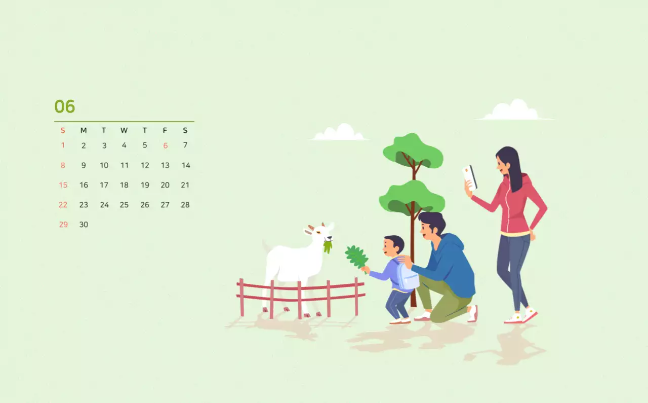 Concepto de ilustración familiar multicolor