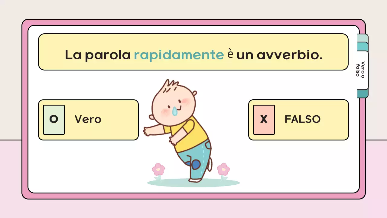 materiale di studio del quiz giocoso rosa