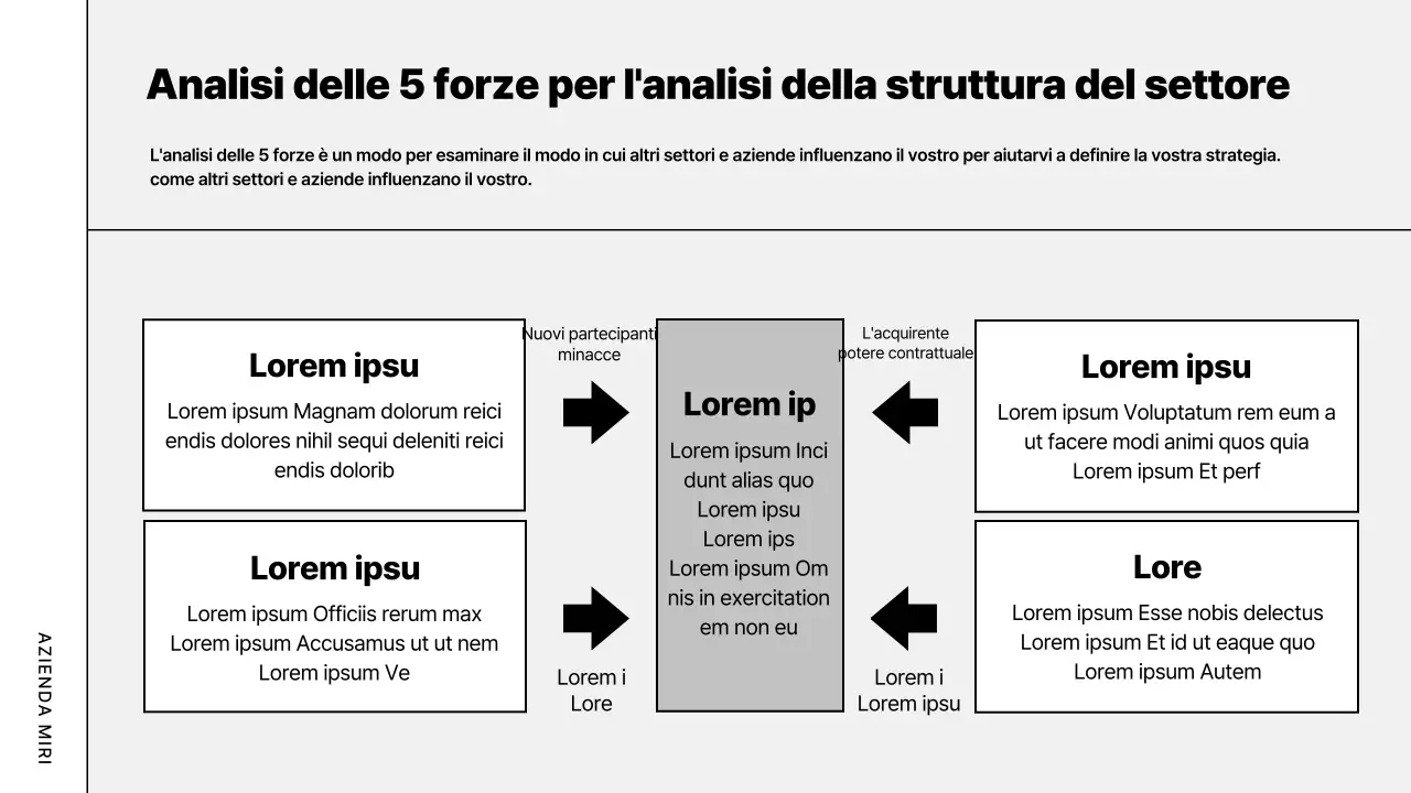 Piano aziendale moderno grigio