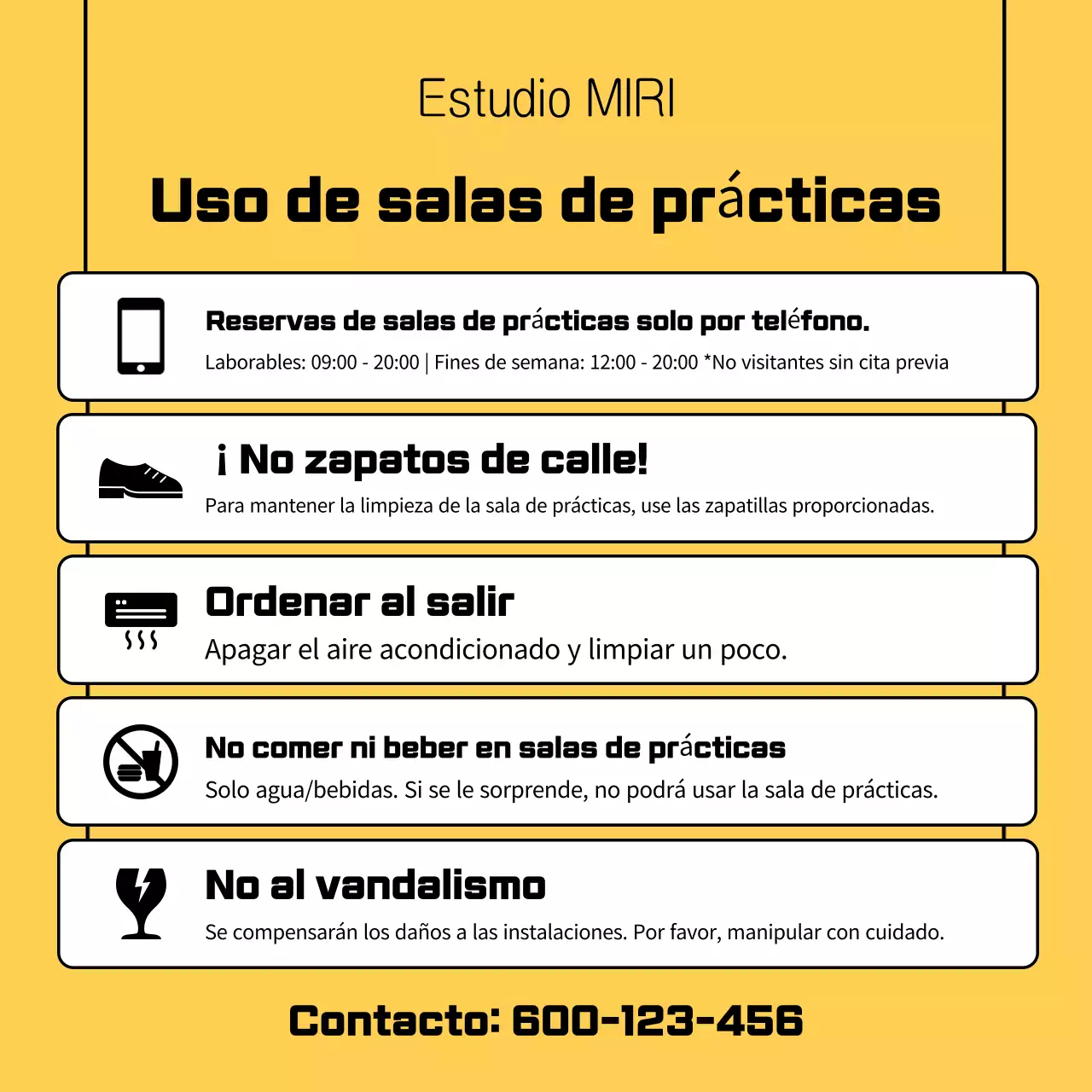 Guía de la sala de prácticas Yellow Simple