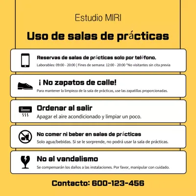 Guía de la sala de prácticas Yellow Simple