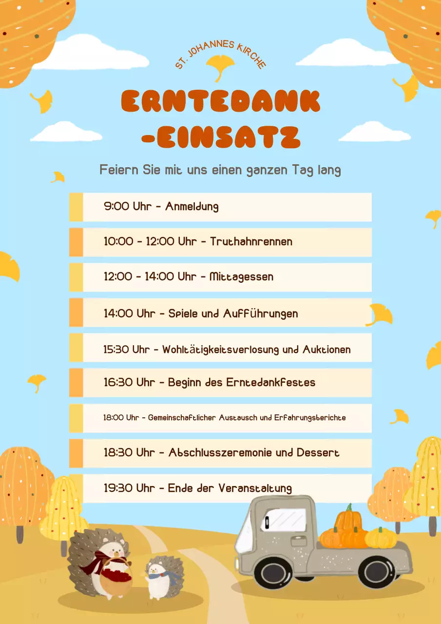 orange-rustikales Erntedankfest Eventplaner