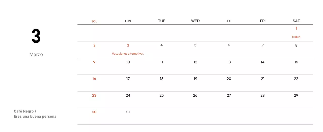 Un café sentimental blanco y marrón