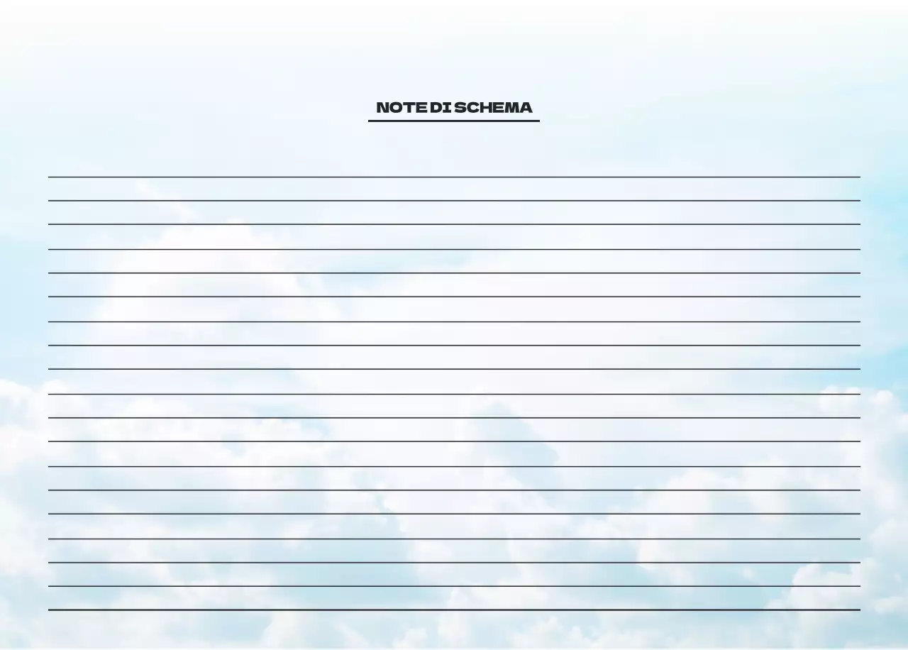 Calendario pulito con foto del cielo