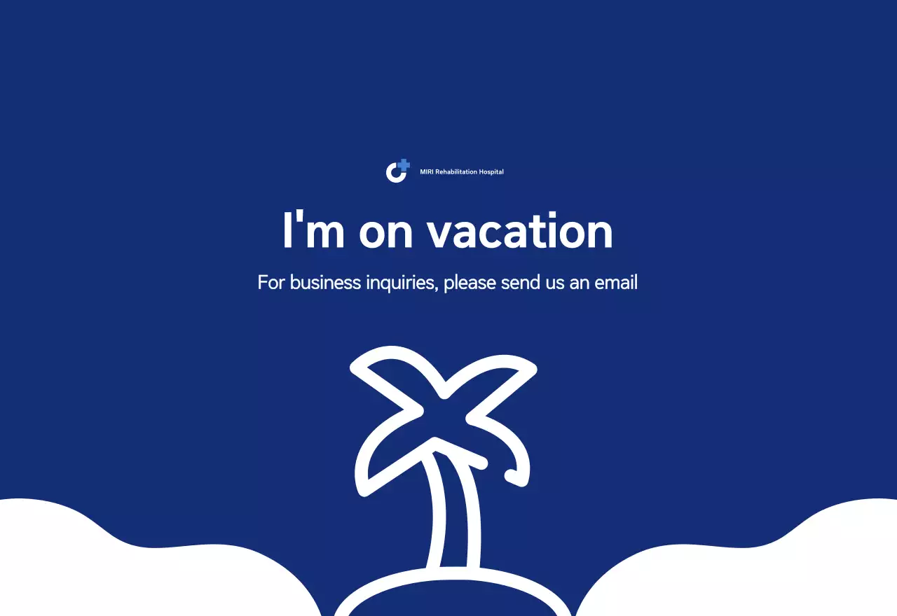 Simple calendar with blue, clean illustrations