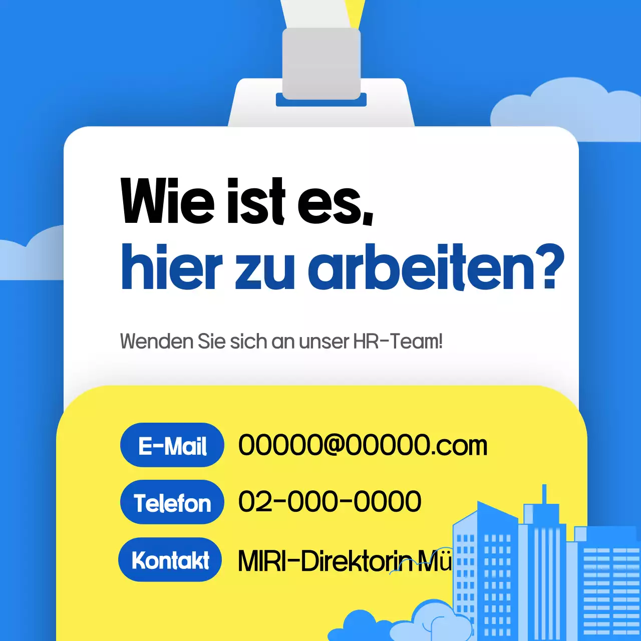 Blue Modern Workplace Manieren Trainingsressourcen