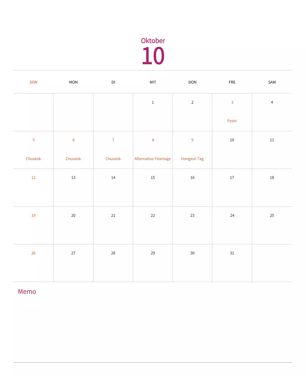 Stempelillustrationen mit einem warmen Konzept