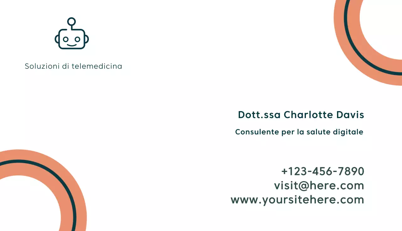 scheda di telemedicina moderna bianca