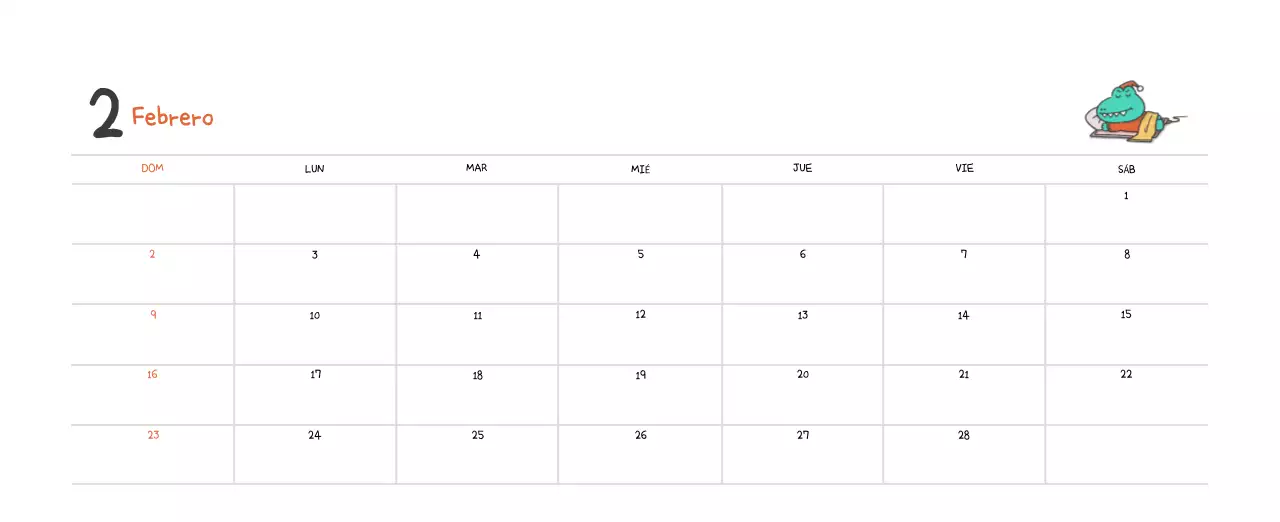 Un calendario con un bonito concepto de ilustración de Ago