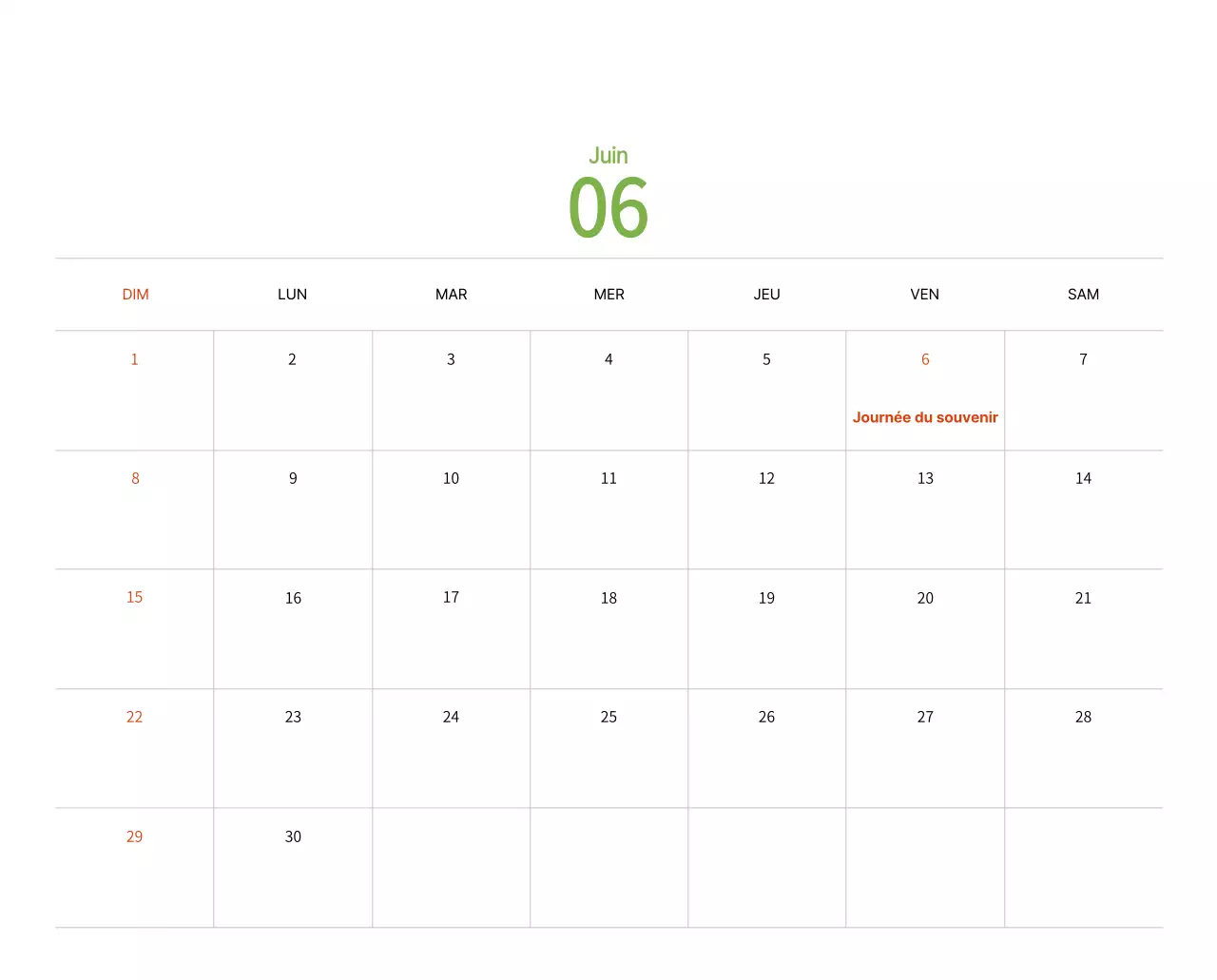 Calendrier du Nouvel An avec illustrations chaleureuses