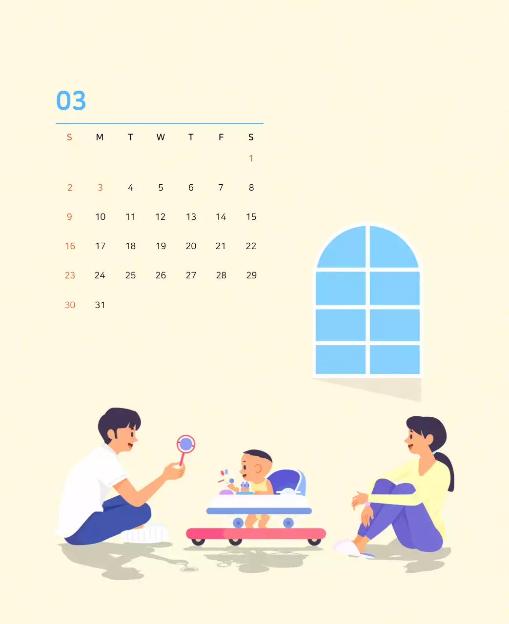 Illustration d'une famille multicolore