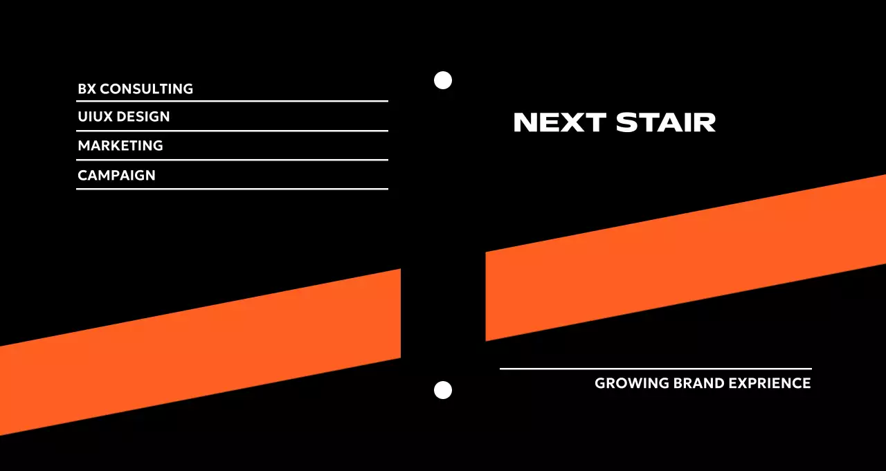 Black Modern Marketing Company Brand Advertising