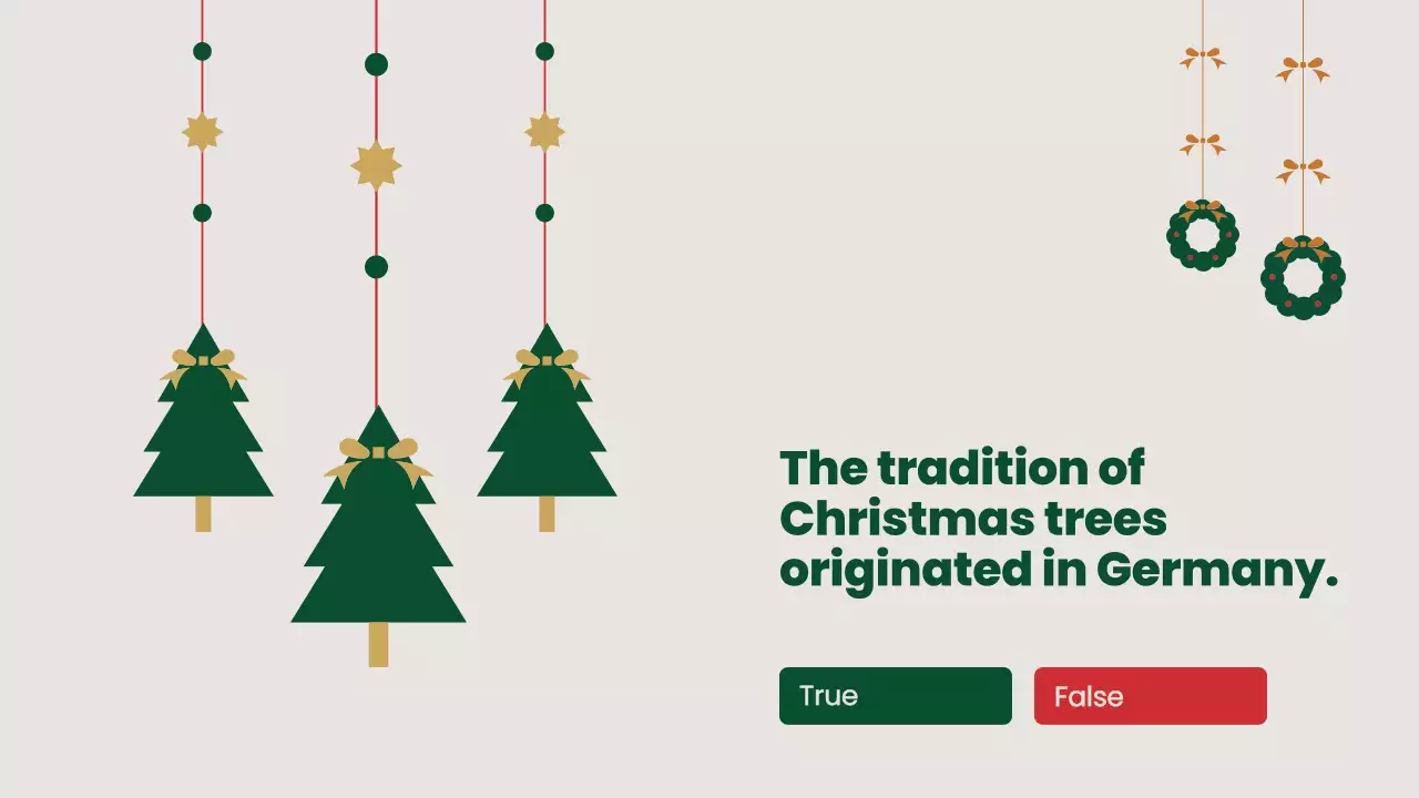 Green Traditional Christmas Quiz Presentation