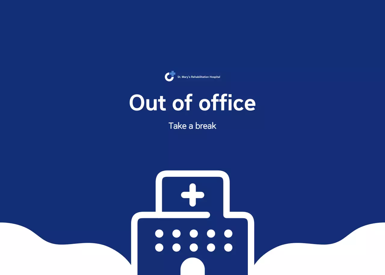 Simple calendar with blue, clean illustrations