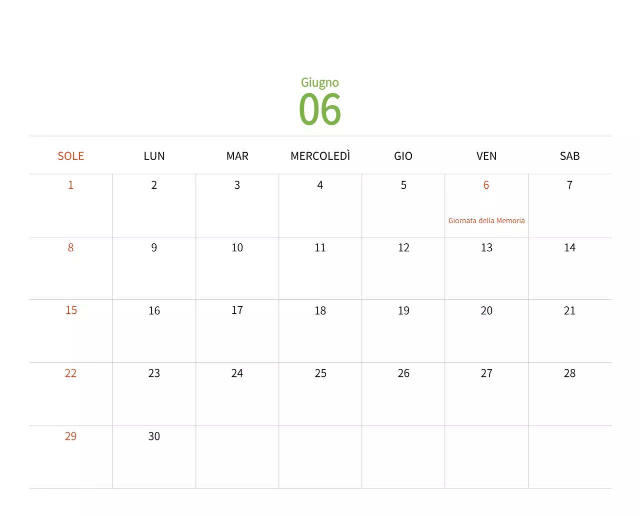 Calendario di Capodanno con una calda illustrazione