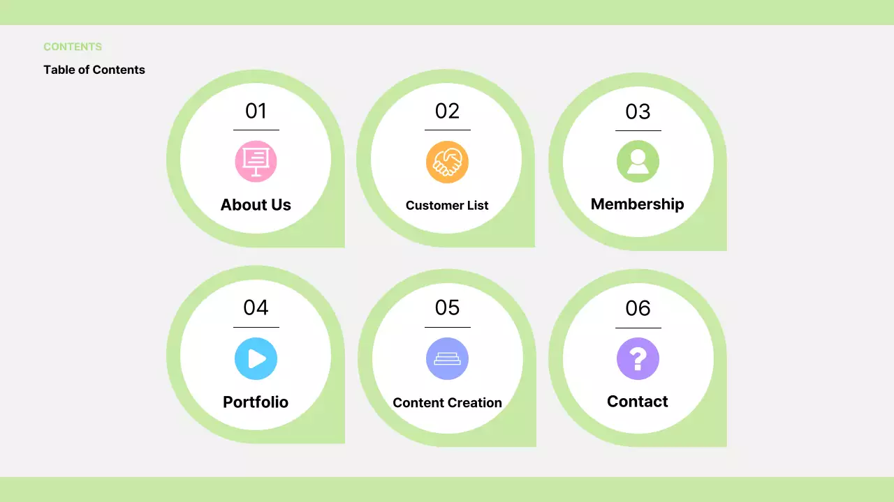 Apresentação de vídeo verde moderno