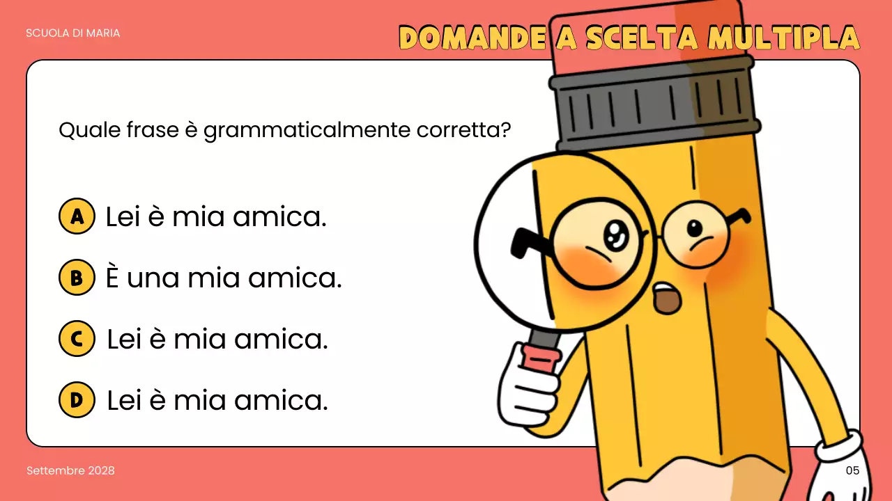 annuncio del quiz a fumetti beige