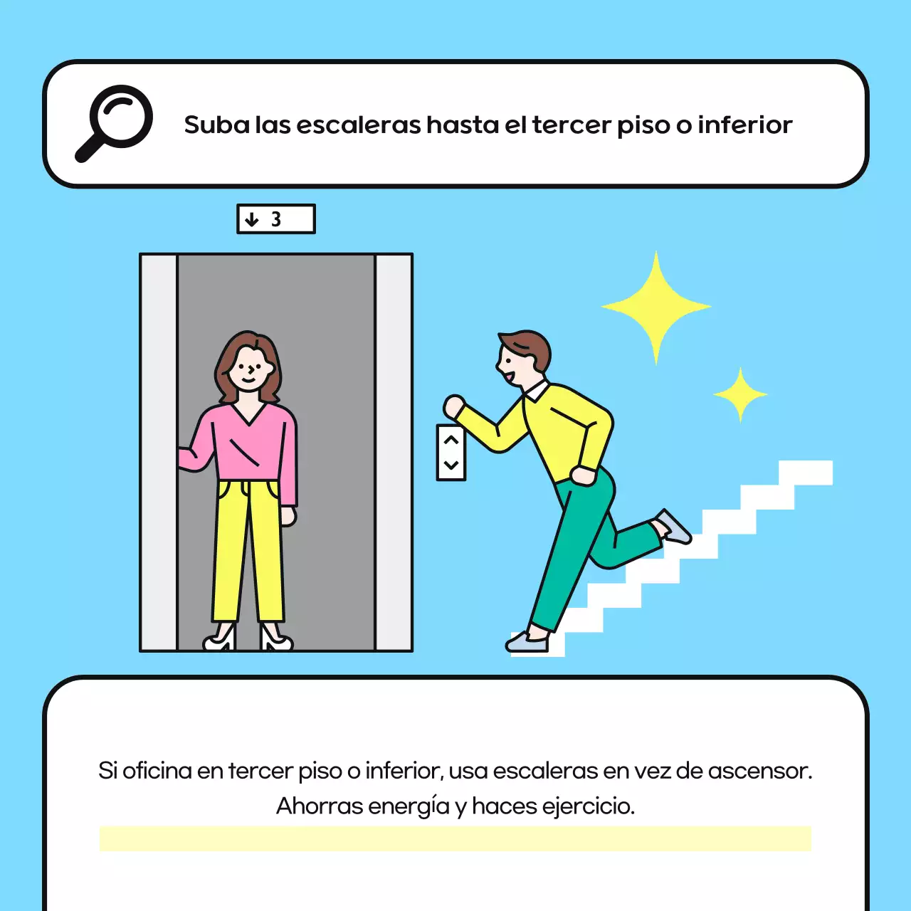 Campaña de ahorro energético en el lugar de trabajo