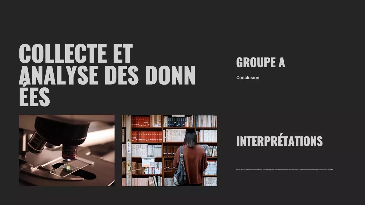 Présentation du projet de groupe noir et orange