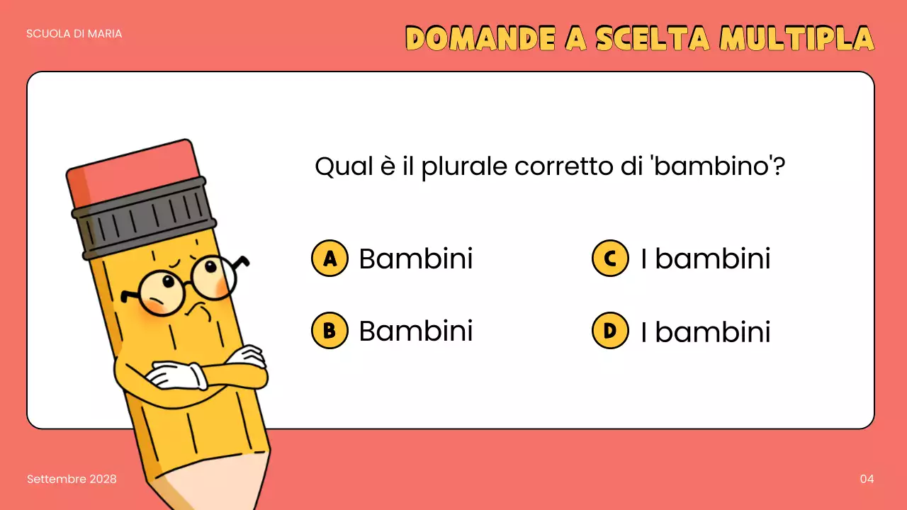 annuncio del quiz a fumetti beige