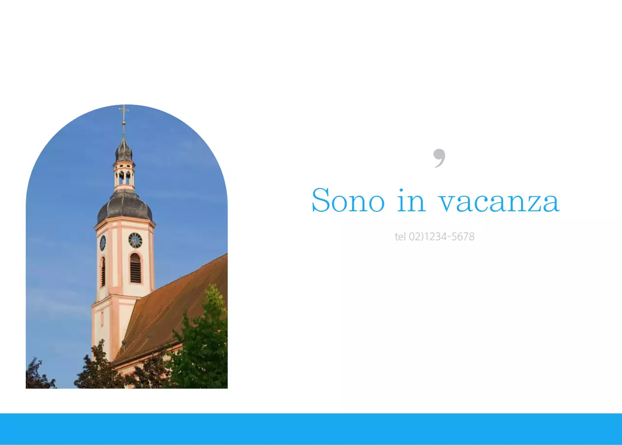 Calendario ecclesiastico blu di concezione moderna