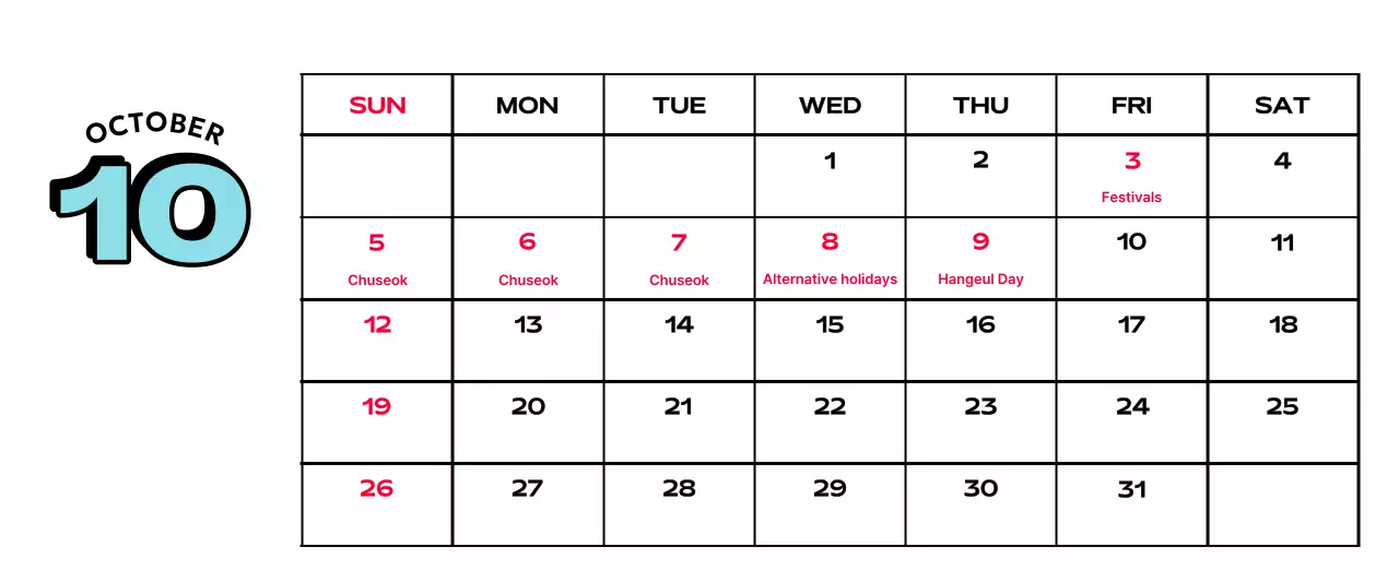 Colorful calendars with a variety of retro illustrations