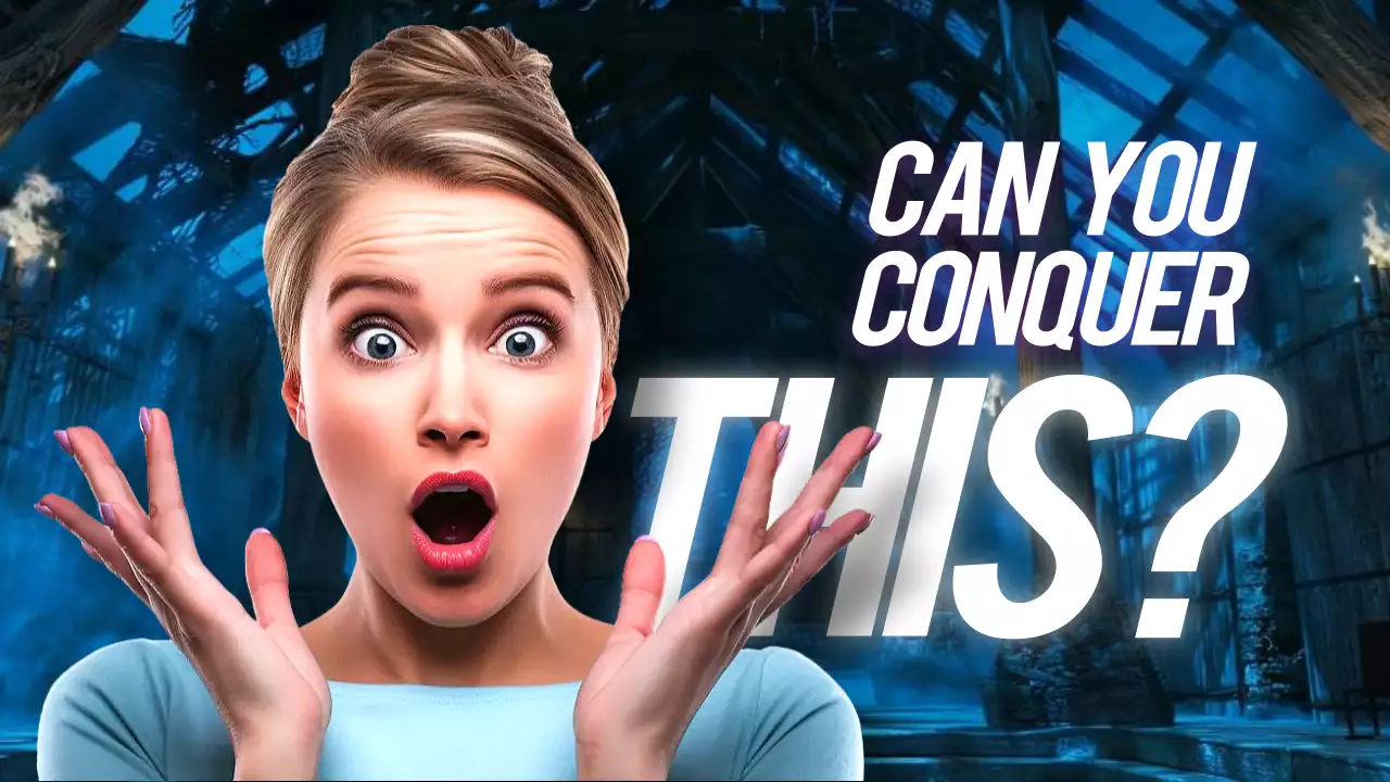 Blue Retro Challenge Advertisement YouTube Thumbnail