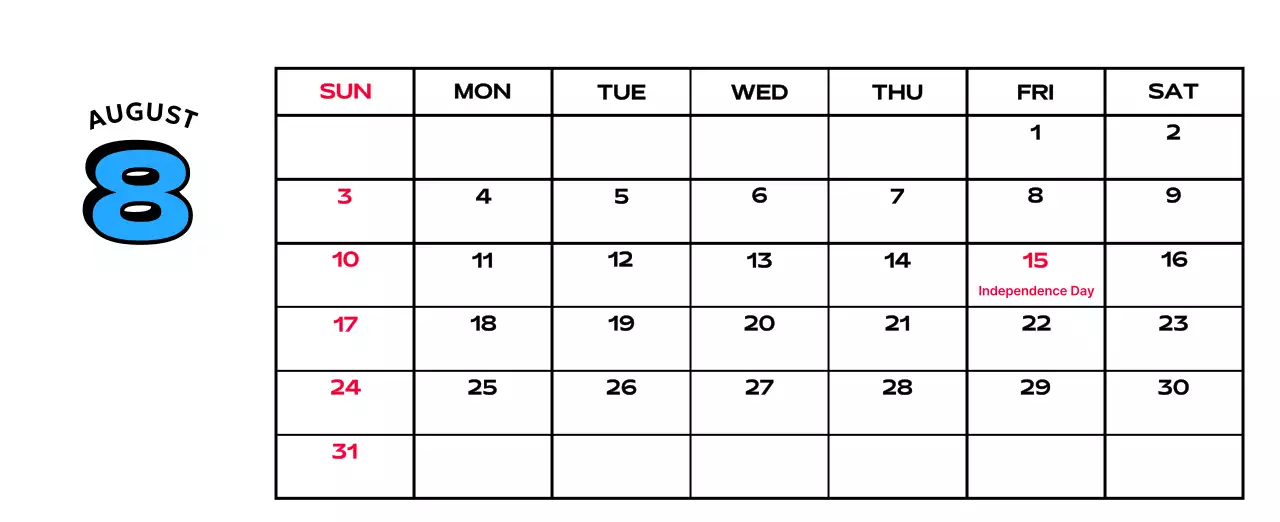 Colorful calendars with a variety of retro illustrations