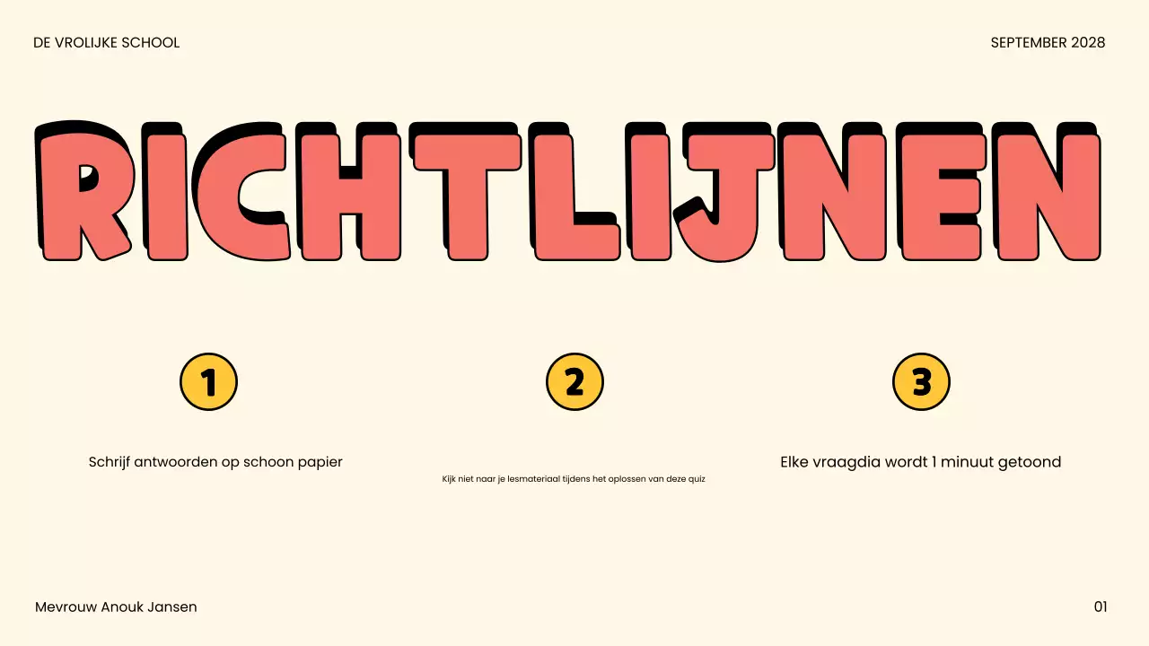 aankondiging beige comic quiz