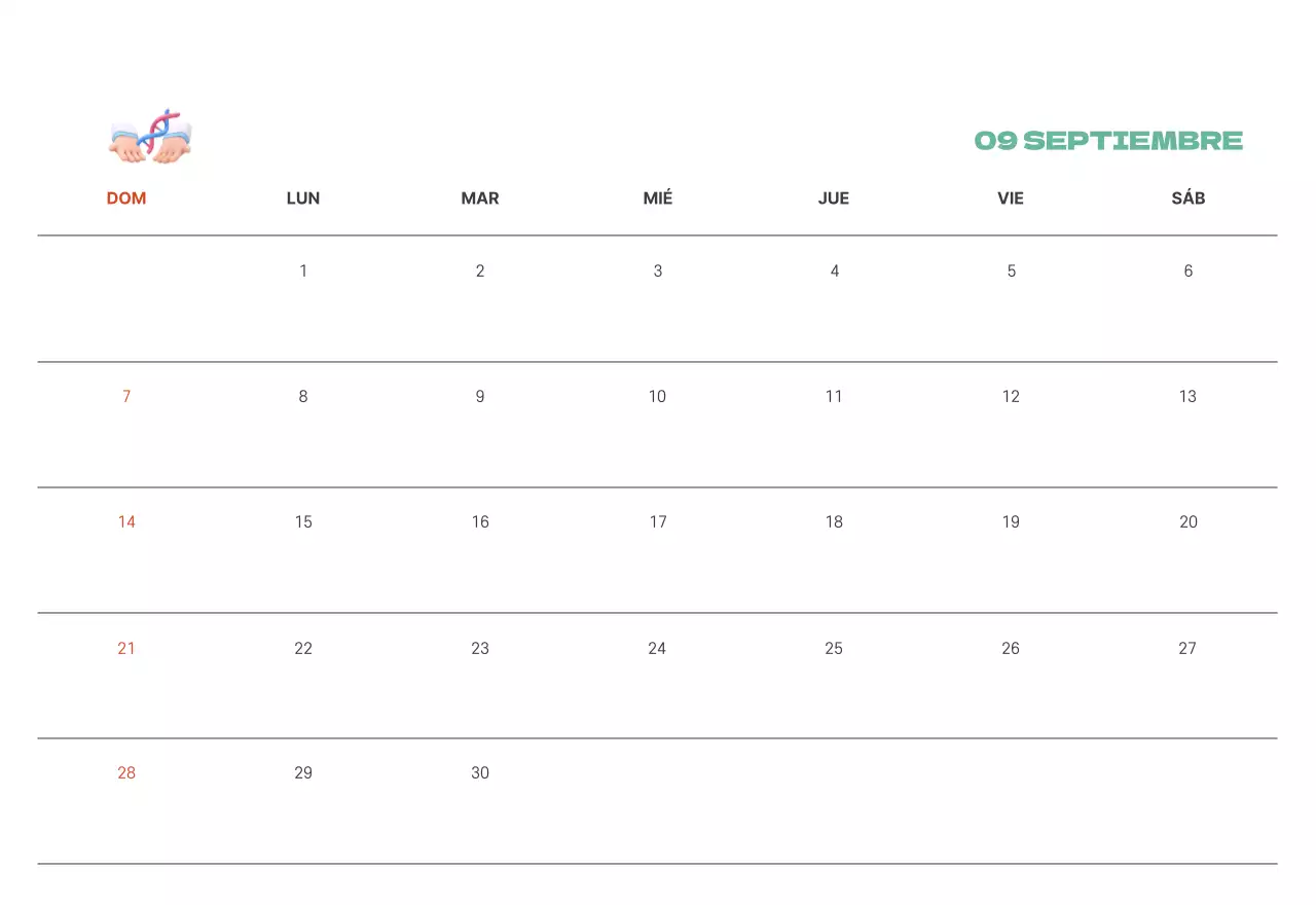 Un hospital festivo con ilustraciones de temática sanitaria y familiar y acentos de color