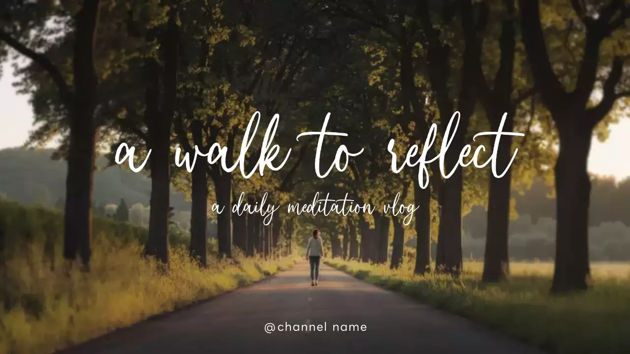 Green Nature Meditation Vlog YouTube Thumbnail