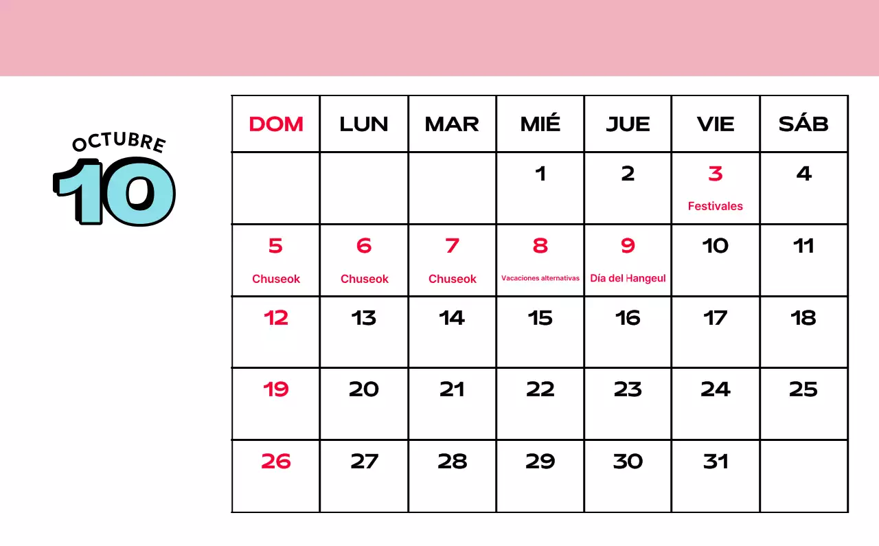 Coloridos calendarios con diversas ilustraciones retro