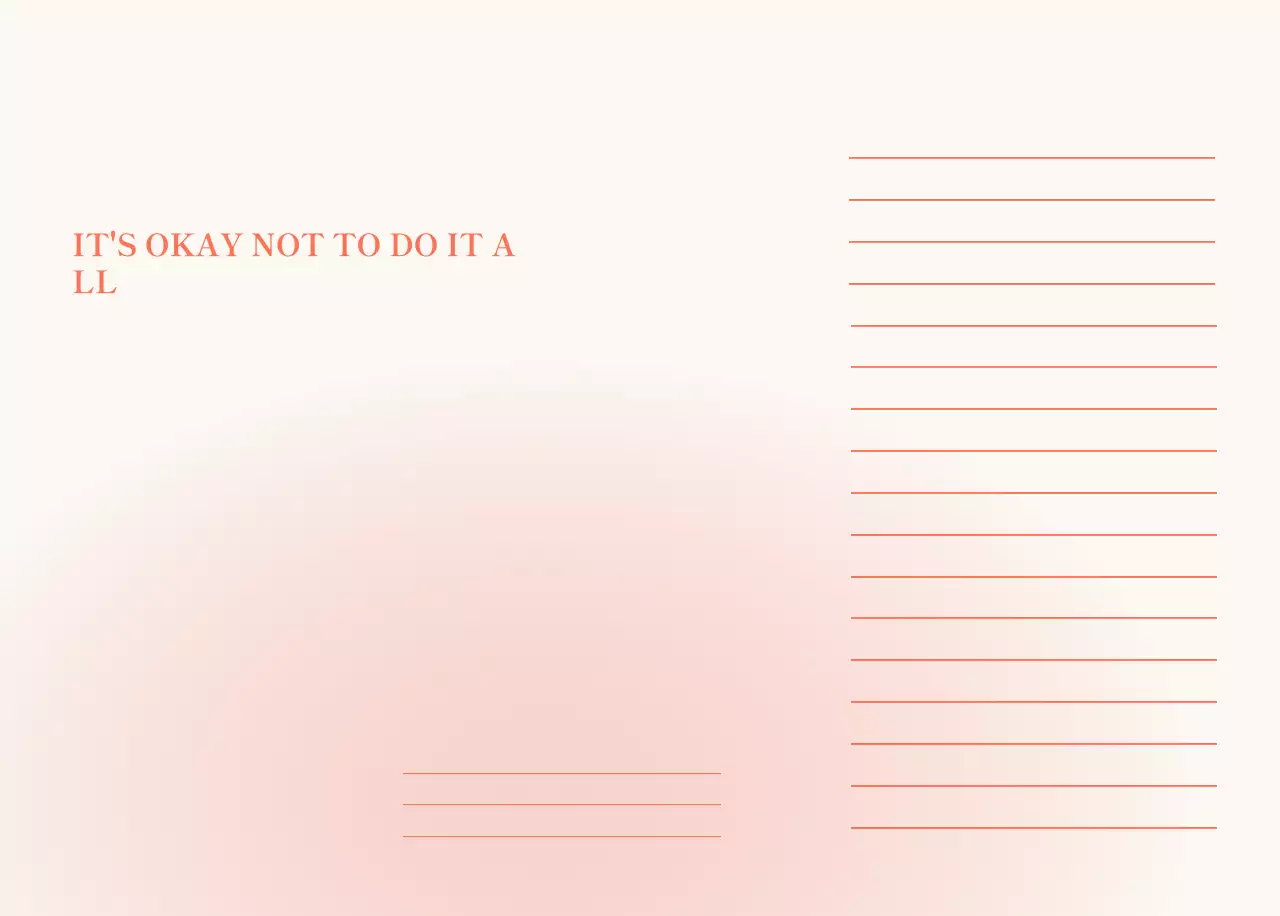 Gradient Minimalist Calendar