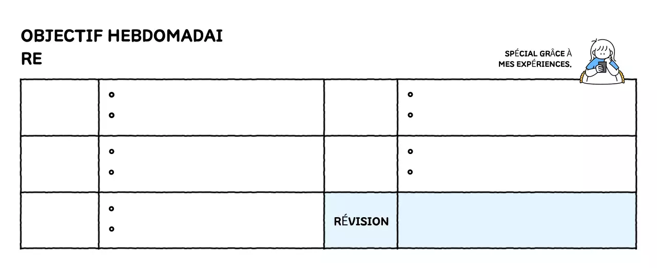 Calendrier illustré avec un joli style de lignes
