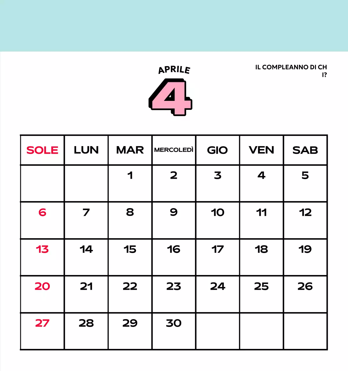 Calendari colorati con una varietà di illustrazioni retrò