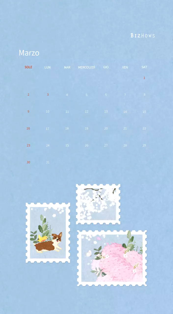 Illustrazioni di francobolli con un concetto caldo