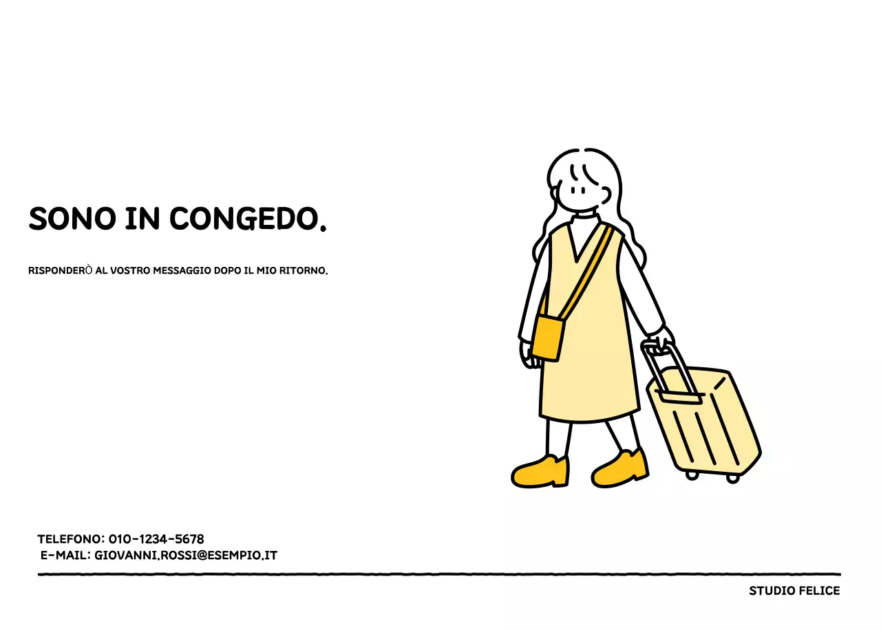 Calendario illustrato con un grazioso stile di linee