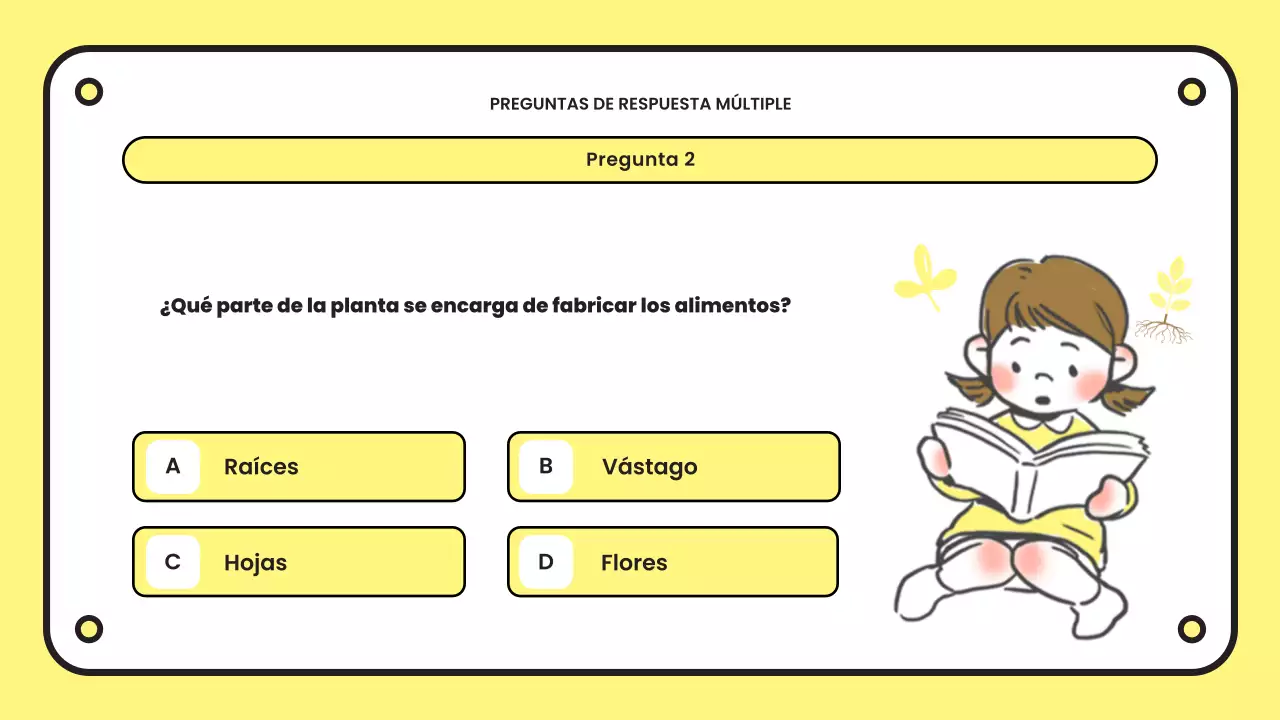 yellow simple quiz presentation