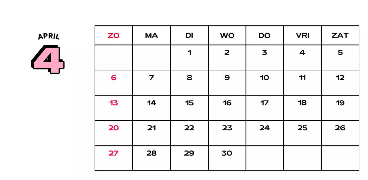 Kleurrijke kalenders met verschillende retro-illustraties