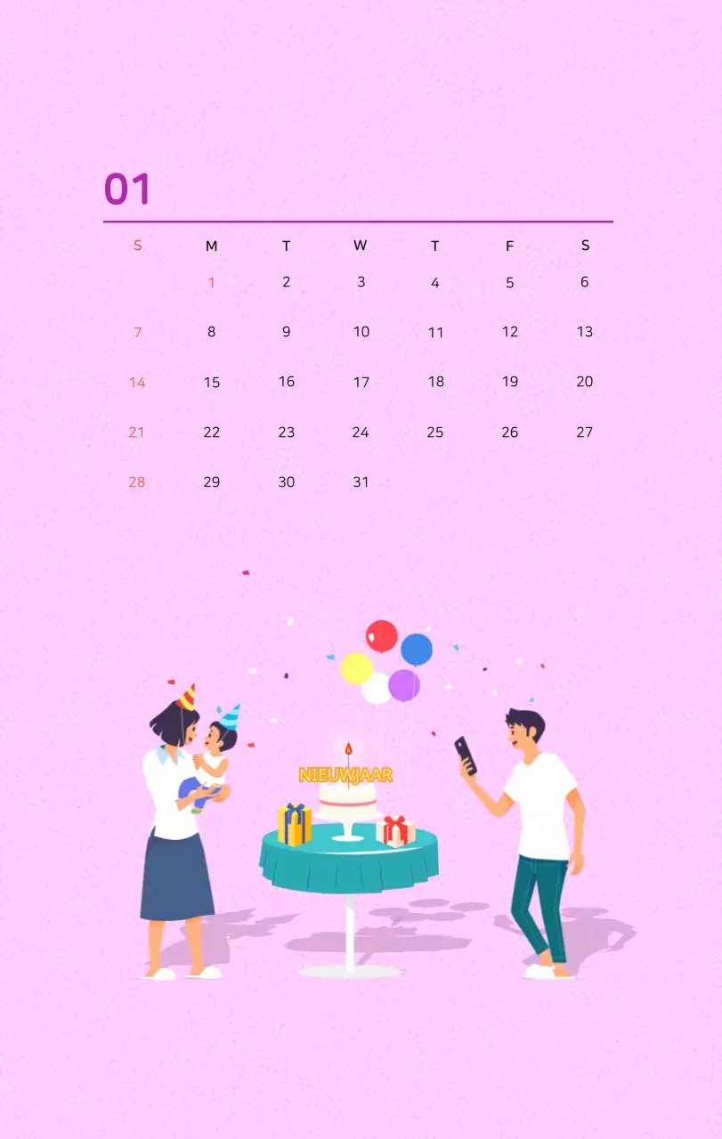 Veelkleurig familie-illustratieconcept