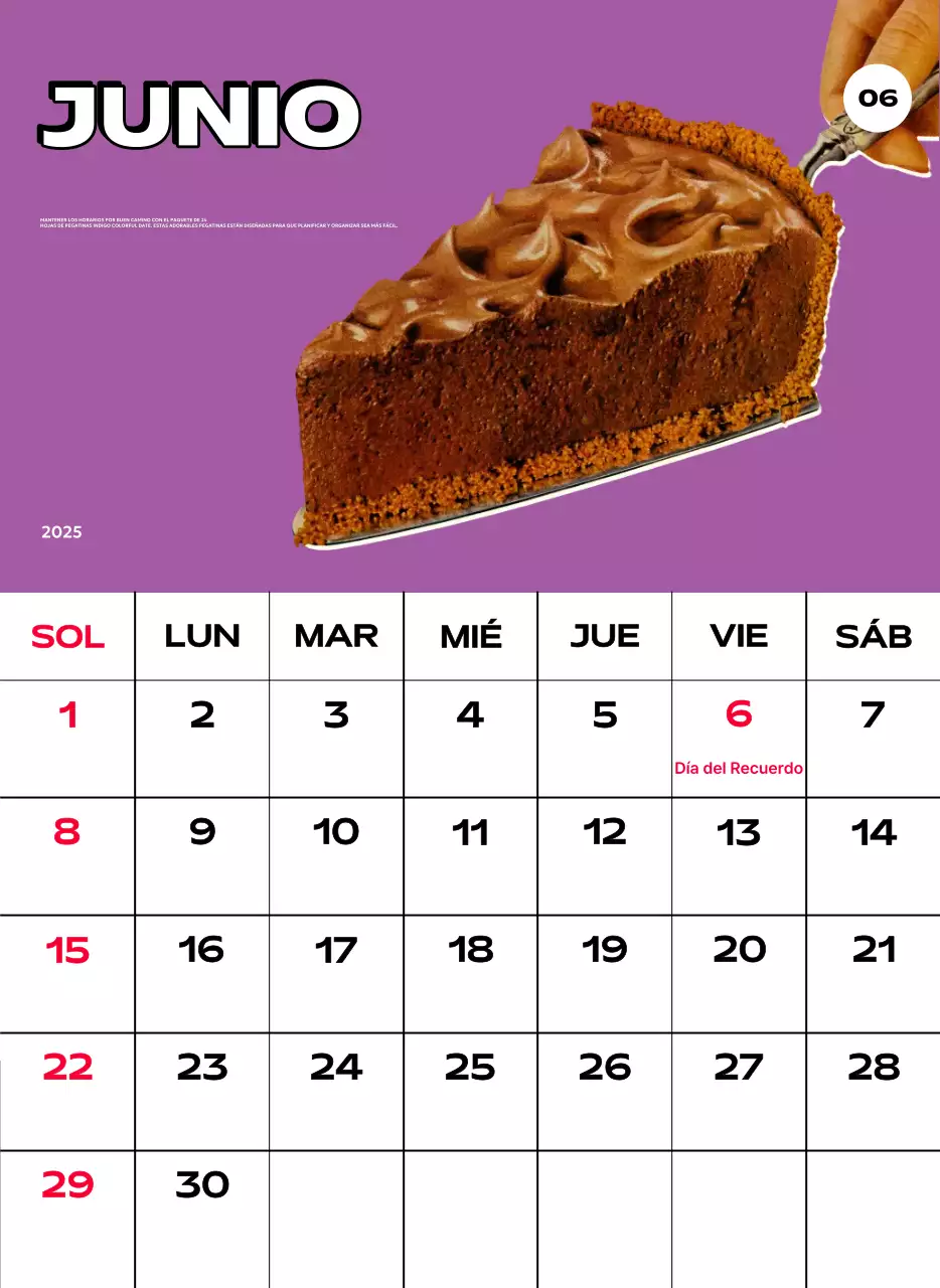 Coloridos calendarios con diversas ilustraciones retro