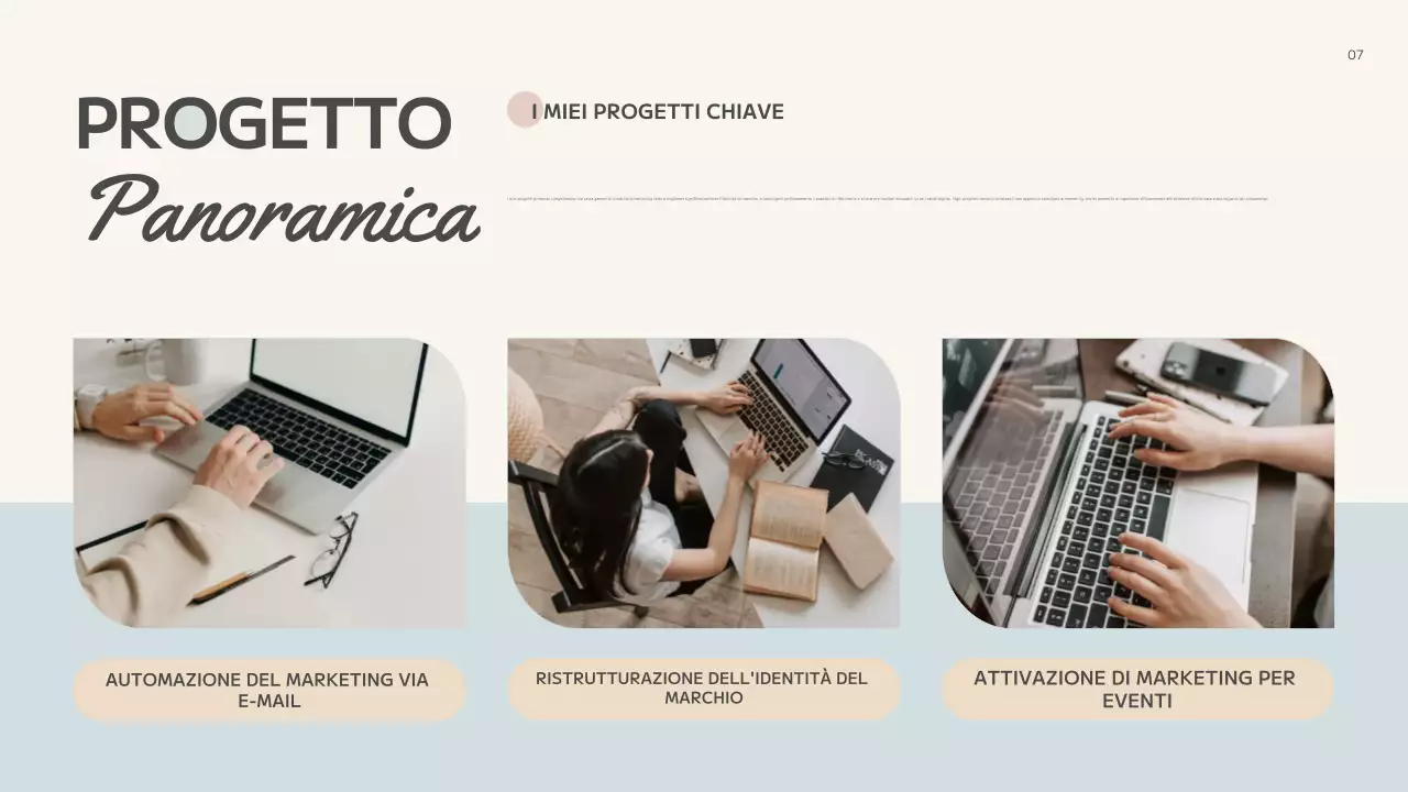 portafoglio creativo astratto beige