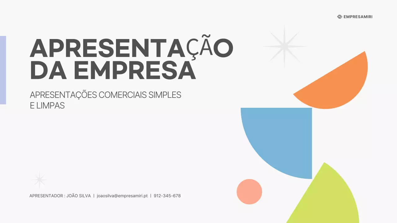 Um plano de negócios branco e limpo