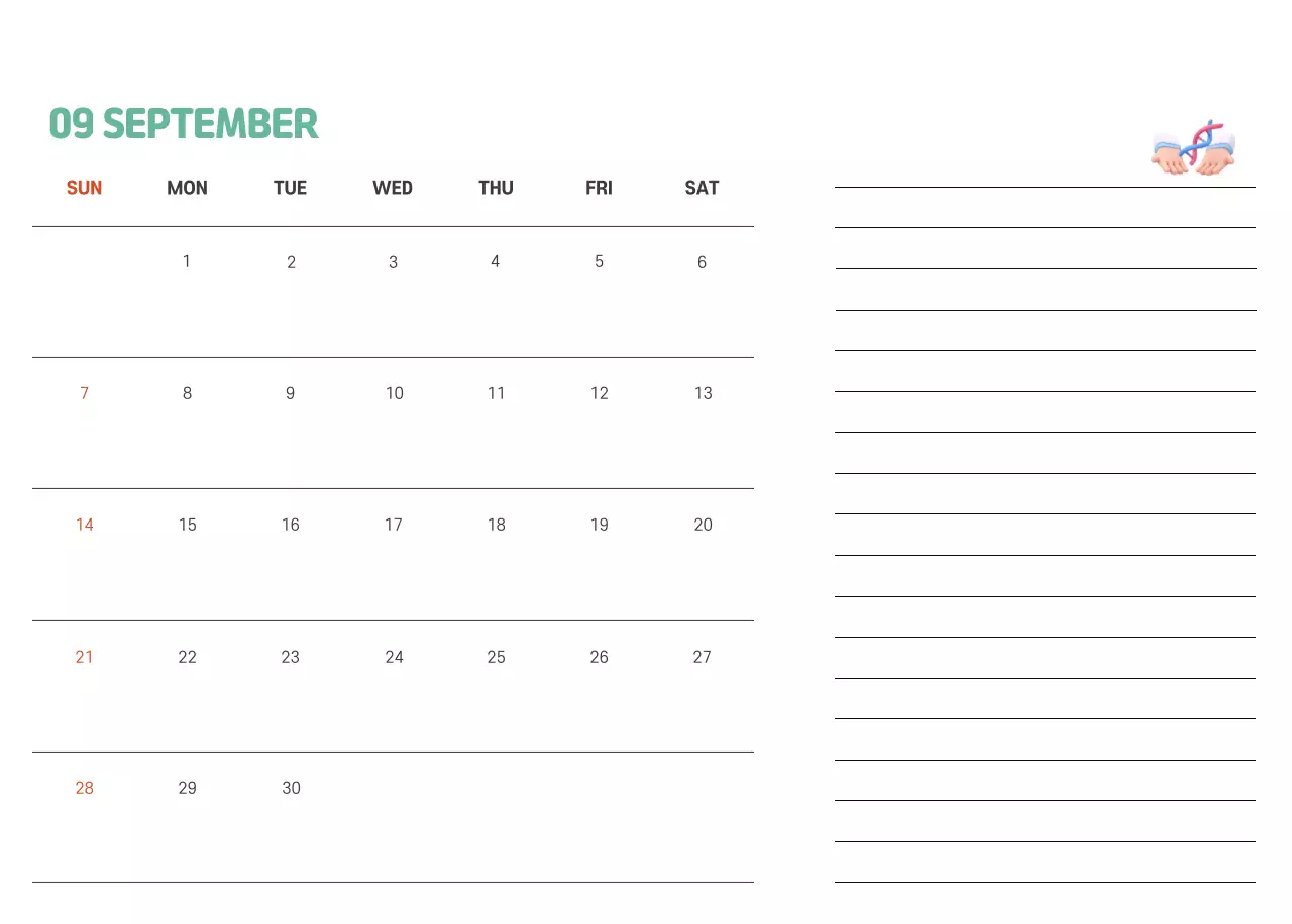 A holiday hospital with health and family themed illustrations and colorful accents