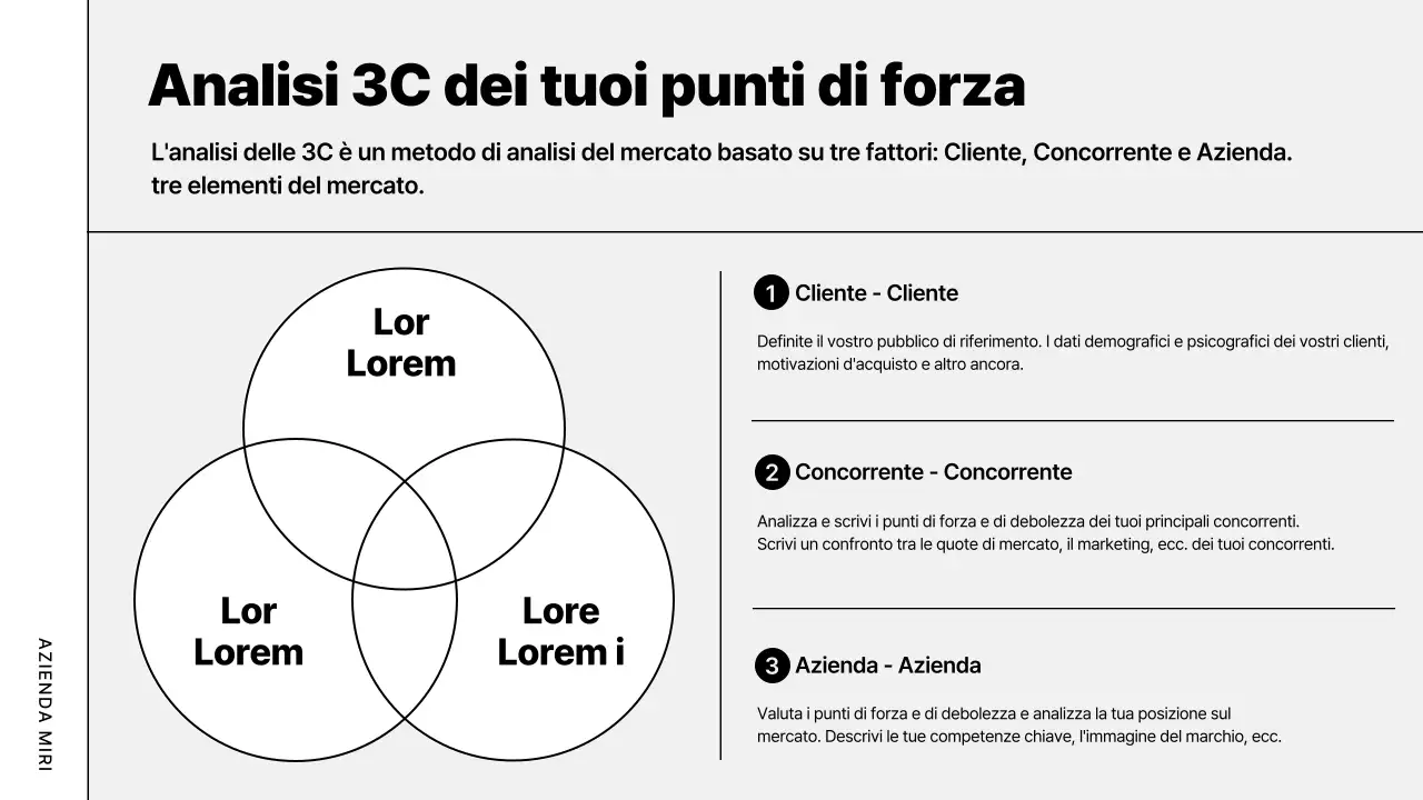 Piano aziendale moderno grigio