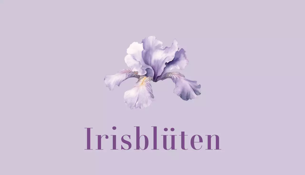 lila elegante Blumenkarte