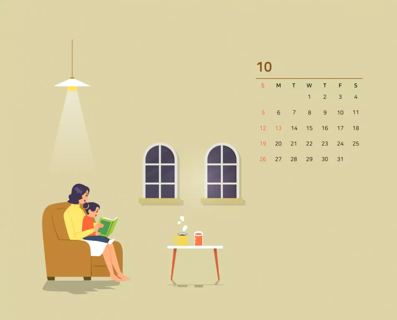 様々な色の家族イラストのコンセプト