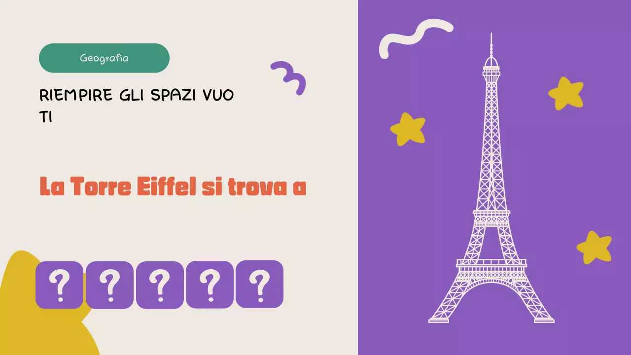 Annuncio di quiz divertenti e colorati