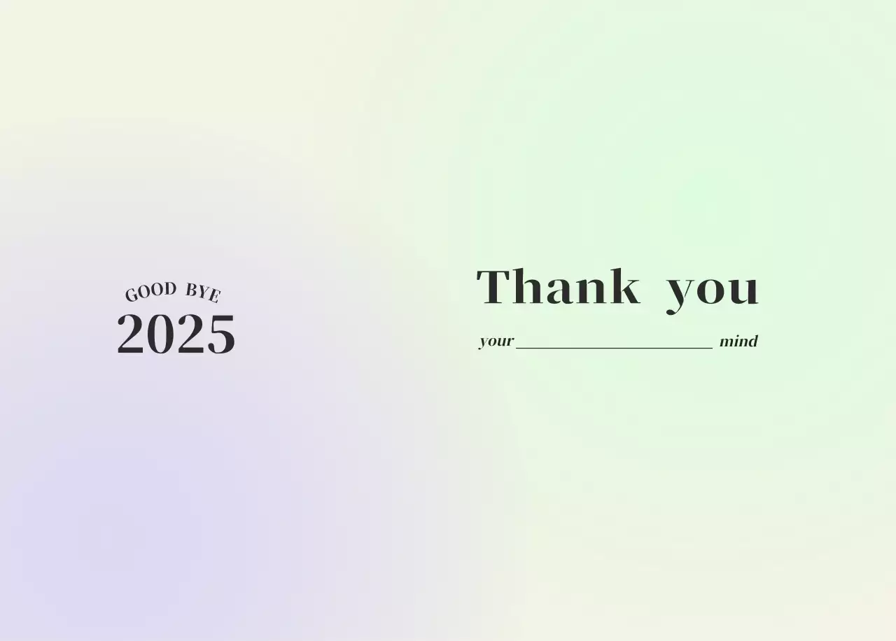 Gradient Minimalist Calendar