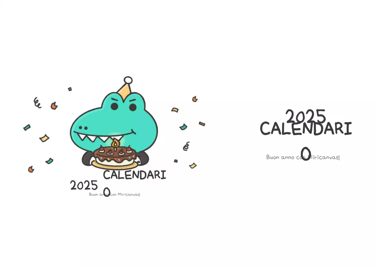 Un calendario con un simpatico concetto di illustrazione di Ago